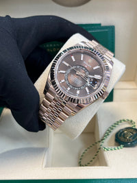 Thumbnail for Rolex Sky - Dweller Chocolate Dial Jubilee Bracelet 336935 - WatchesOff5thWatch