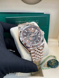 Thumbnail for Rolex Sky - Dweller Chocolate Dial Jubilee Bracelet 336935 - WatchesOff5thWatch