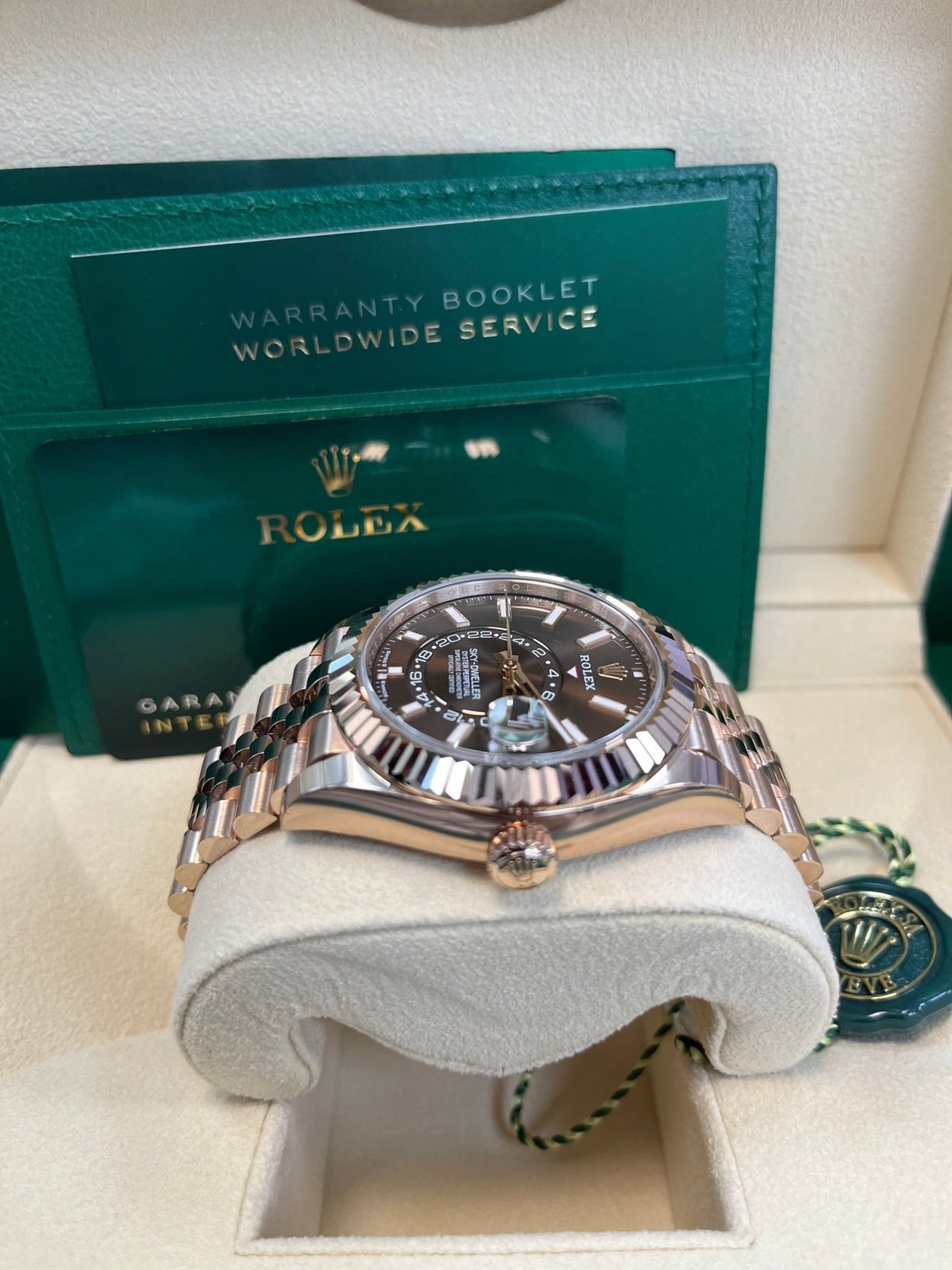 Rolex Sky - Dweller Chocolate Dial Jubilee Bracelet 336935 - WatchesOff5thWatch