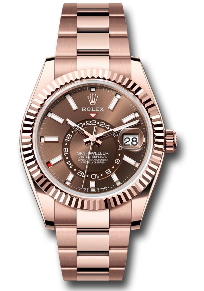 Rolex Sky-Dweller Chocolate Dial Oyster Bracelet 336935 - WatchesOff5thWatch