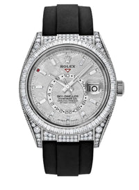 Thumbnail for Rolex Sky-Dweller Meteorite Diamonds Baguette Dial Factory Diamonds 336259TBR - WatchesOff5thWatch