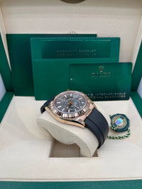 Thumbnail for Rolex Sky - Dweller Rose Gold Slate Dial Oysterflex 336235 - WatchesOff5th