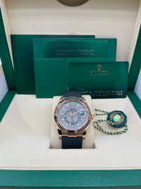 Thumbnail for Rolex Sky - Dweller Rose Gold Slate Dial Oysterflex 336235 - WatchesOff5th