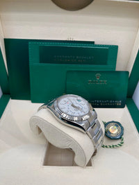 Thumbnail for Rolex Sky - Dweller White Rolesor White Index Dial Oyster Bracelet (Ref 326934) - WatchesOff5thWatch