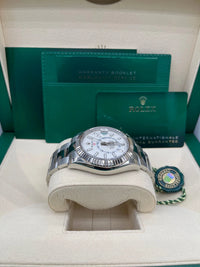 Thumbnail for Rolex Sky - Dweller White Rolesor White Index Dial Oyster Bracelet (Ref 326934) - WatchesOff5thWatch