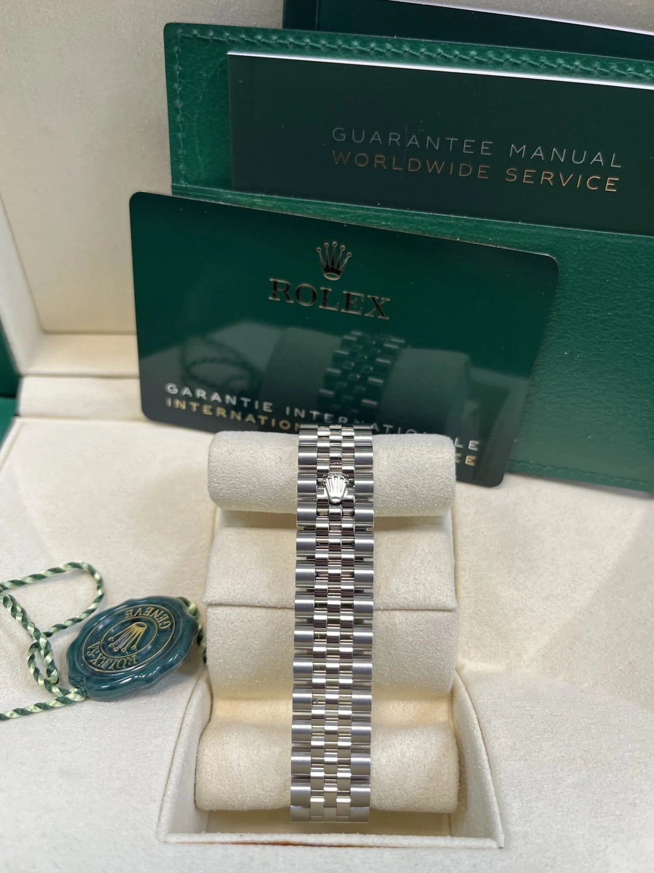 Rolex Steel and White Gold Datejust 31 Watch - Fluted Bezel - Aubergine Roman Diamond 6 Dial - Jubilee Bracelet - WatchesOff5thWatch