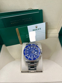 Thumbnail for Rolex Submariner Date 40mm White Gold Blue Dial Smurf (Reference 116619LB) - WatchesOff5thWatch