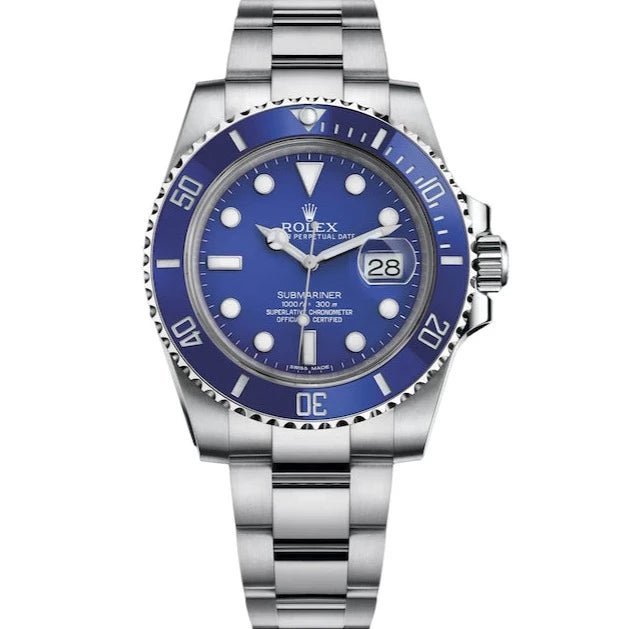 Rolex Submariner Date 40mm White Gold Blue Dial Smurf (Reference 116619LB) - WatchesOff5thWatch