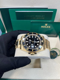 Thumbnail for Rolex Submariner Date Certified Yellow Gold Black Dial 116618ln - WatchesOff5thWatch