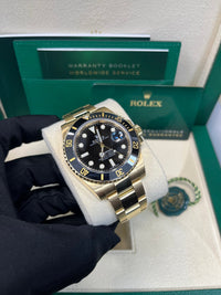 Thumbnail for Rolex Submariner Date Certified Yellow Gold Black Dial 116618ln - WatchesOff5thWatch