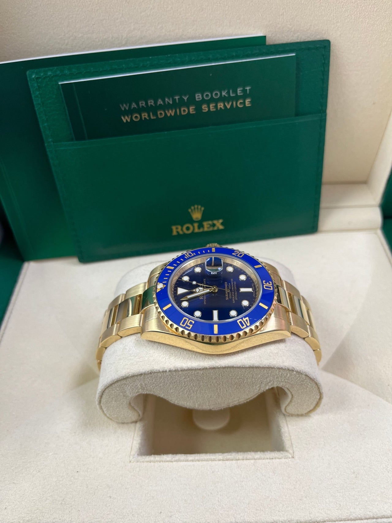 Rolex Submariner Date Yellow Gold Blue Dial 116618LB - WatchesOff5thWatch