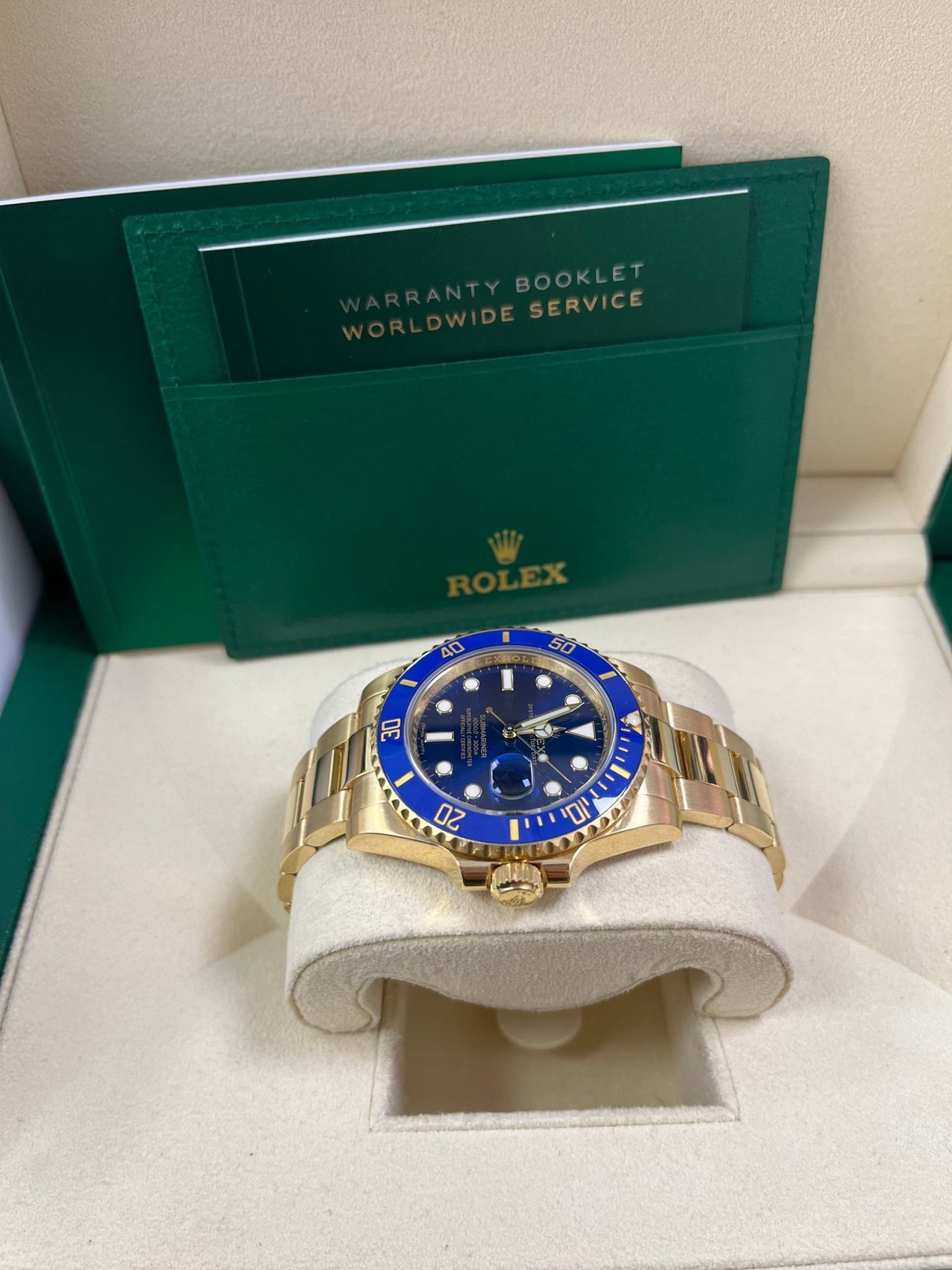 Rolex Submariner Date Yellow Gold Blue Dial 116618LB - WatchesOff5thWatch