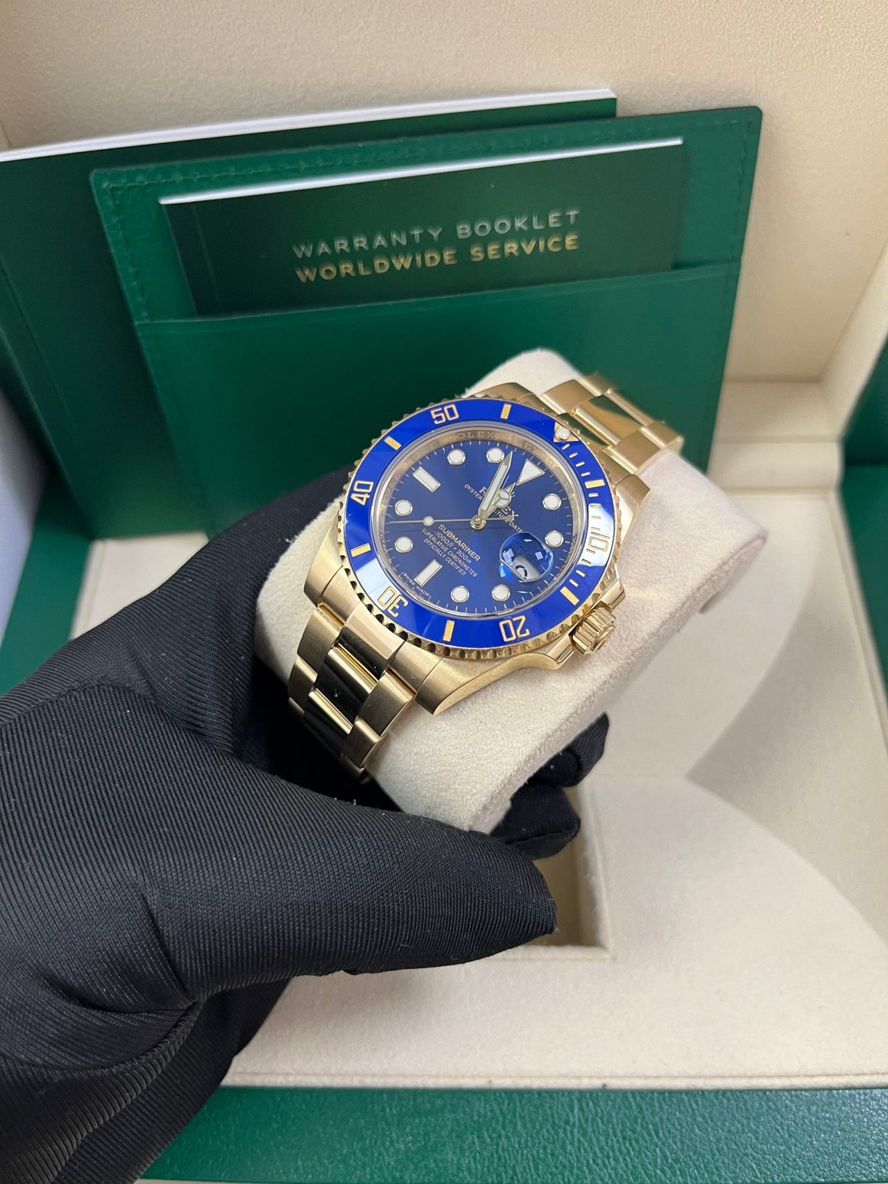 Rolex Submariner Date Yellow Gold Blue Dial 116618LB - WatchesOff5thWatch