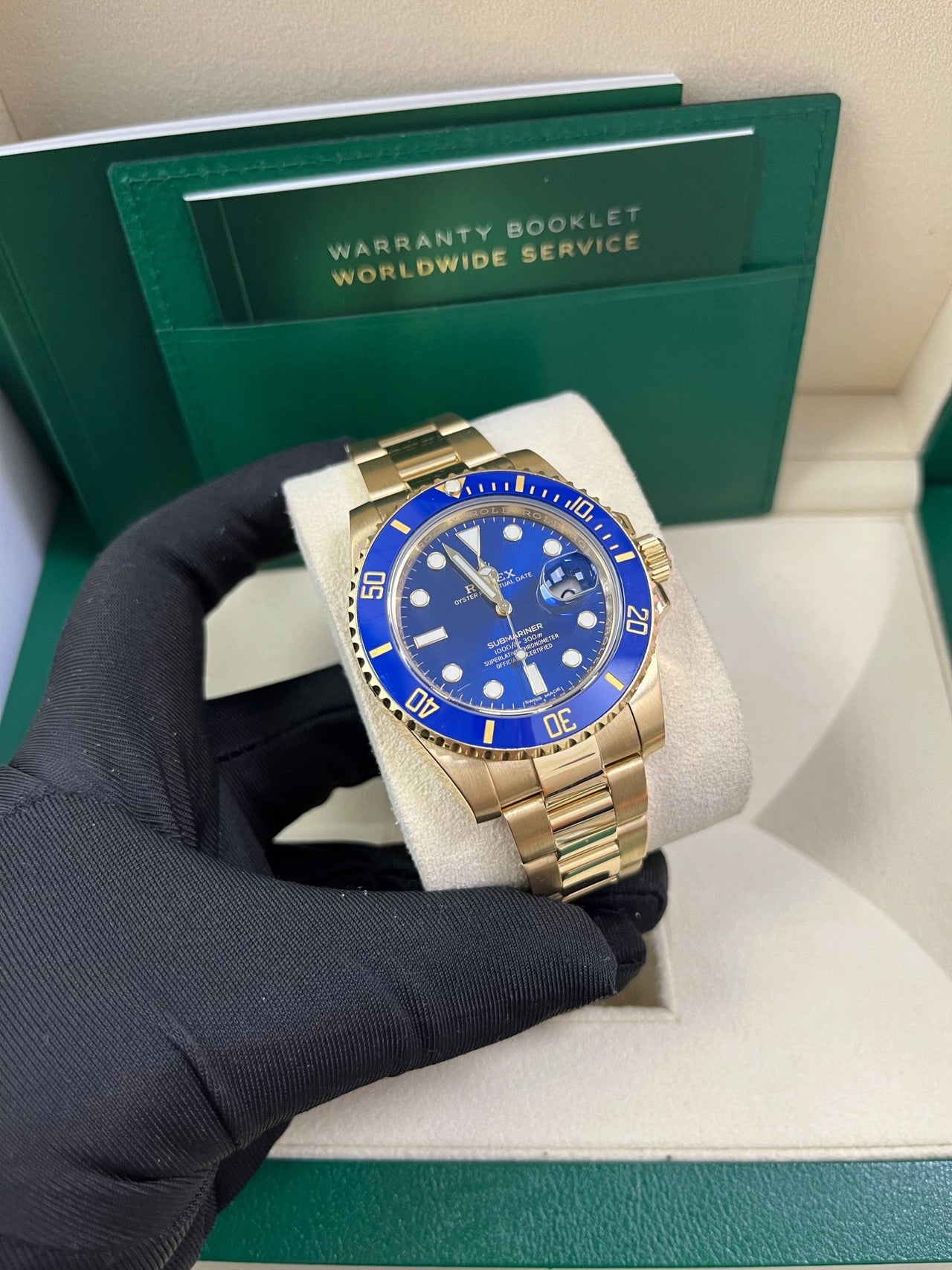 Rolex Submariner Date Yellow Gold Blue Dial 116618LB - WatchesOff5thWatch