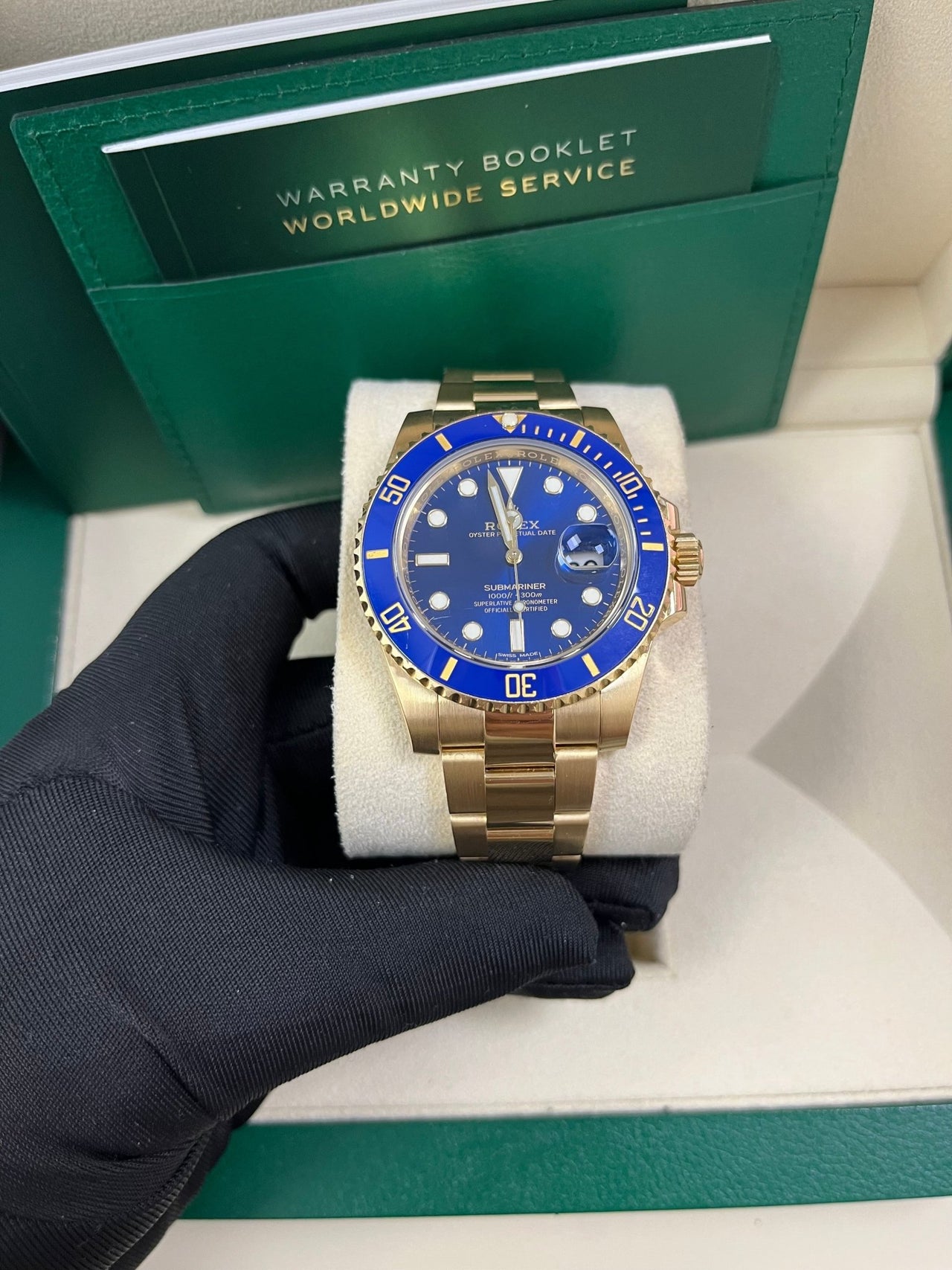 Rolex Submariner Date Yellow Gold Blue Dial 116618LB - WatchesOff5thWatch