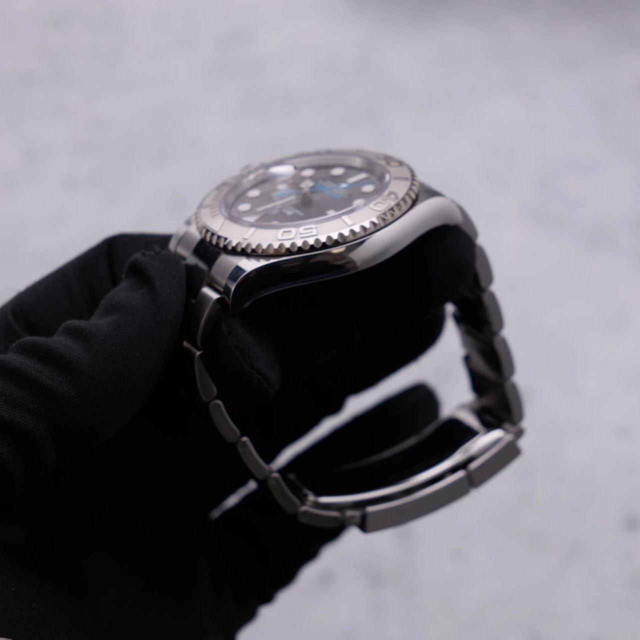 Rolex Yacht-Master 40mm Platinum & Stainless Steel - Dark Rhodium Dial (Ref# 126622) - WatchesOff5thWatch
