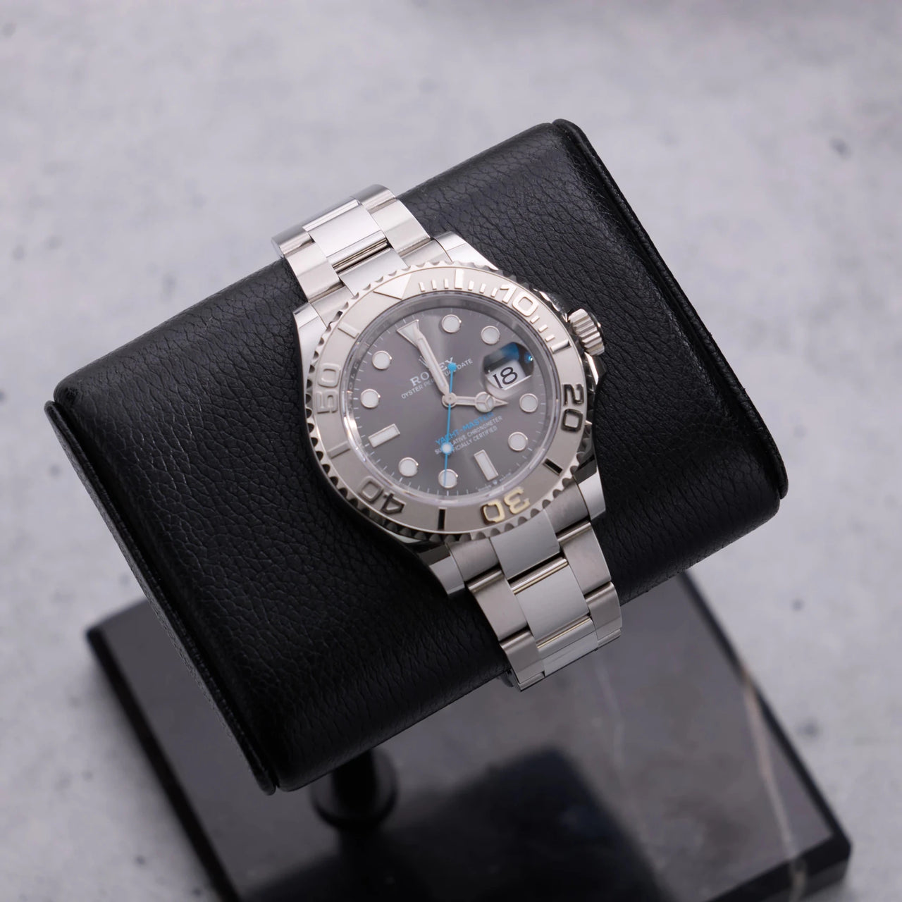 Rolex Yacht-Master 40mm Platinum & Stainless Steel - Dark Rhodium Dial (Ref# 126622) - WatchesOff5thWatch