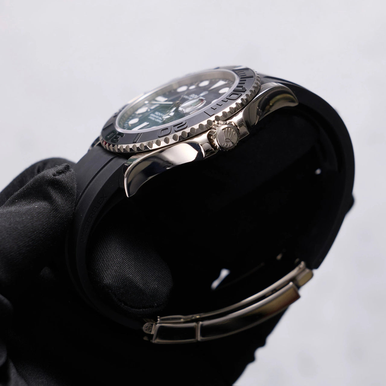 Rolex Yacht-Master 42mm 18K White Gold Falcon's Eye Dial Cerachrom Bezel Oysterflex (Ref 226659) - WatchesOff5thWatch