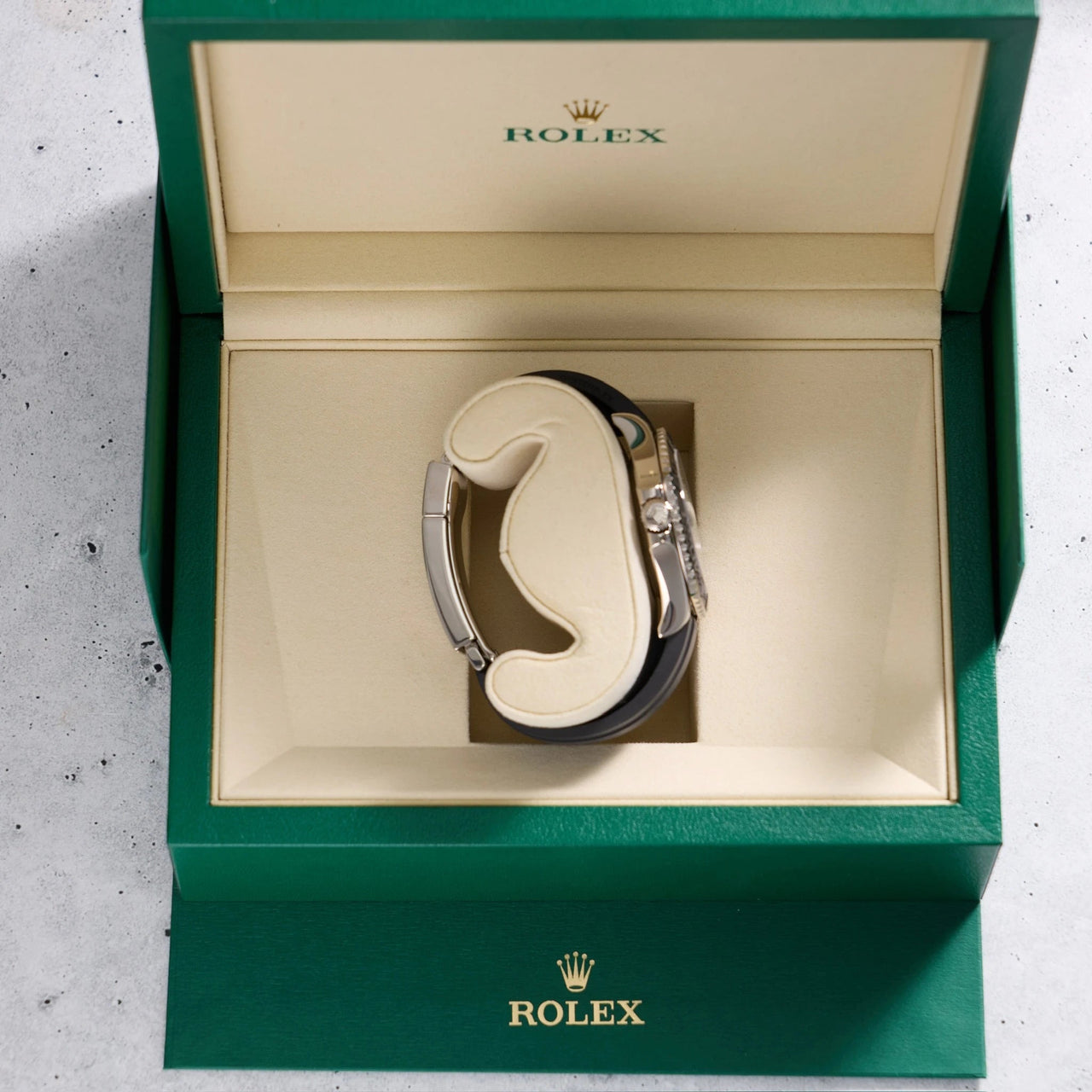 Rolex Yacht-Master 42mm 18K White Gold Falcon's Eye Dial Cerachrom Bezel Oysterflex (Ref 226659) - WatchesOff5thWatch