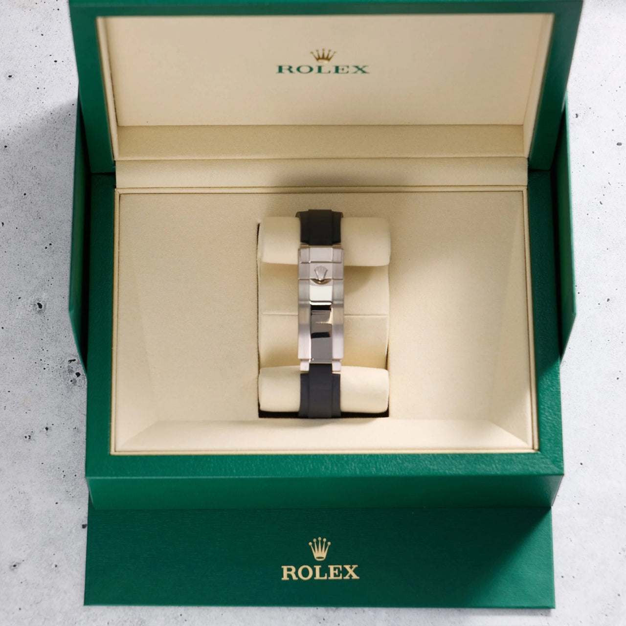 Rolex Yacht-Master 42mm 18K White Gold Falcon's Eye Dial Cerachrom Bezel Oysterflex (Ref 226659) - WatchesOff5thWatch