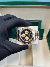 Thumbnail for Rolex Yellow Gold Black And Champagne Index Dial Oyster Bracelet 126508 Paul Newman Dial - WatchesOff5thWatch