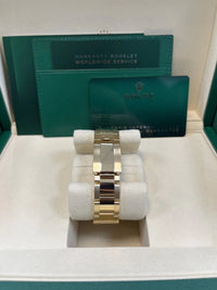 Thumbnail for Rolex Yellow Gold Black And Champagne Index Dial Oyster Bracelet 126508 Paul Newman Dial - WatchesOff5thWatch