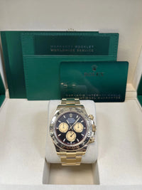 Thumbnail for Rolex Yellow Gold Black And Champagne Index Dial Oyster Bracelet 126508 Paul Newman Dial - WatchesOff5thWatch