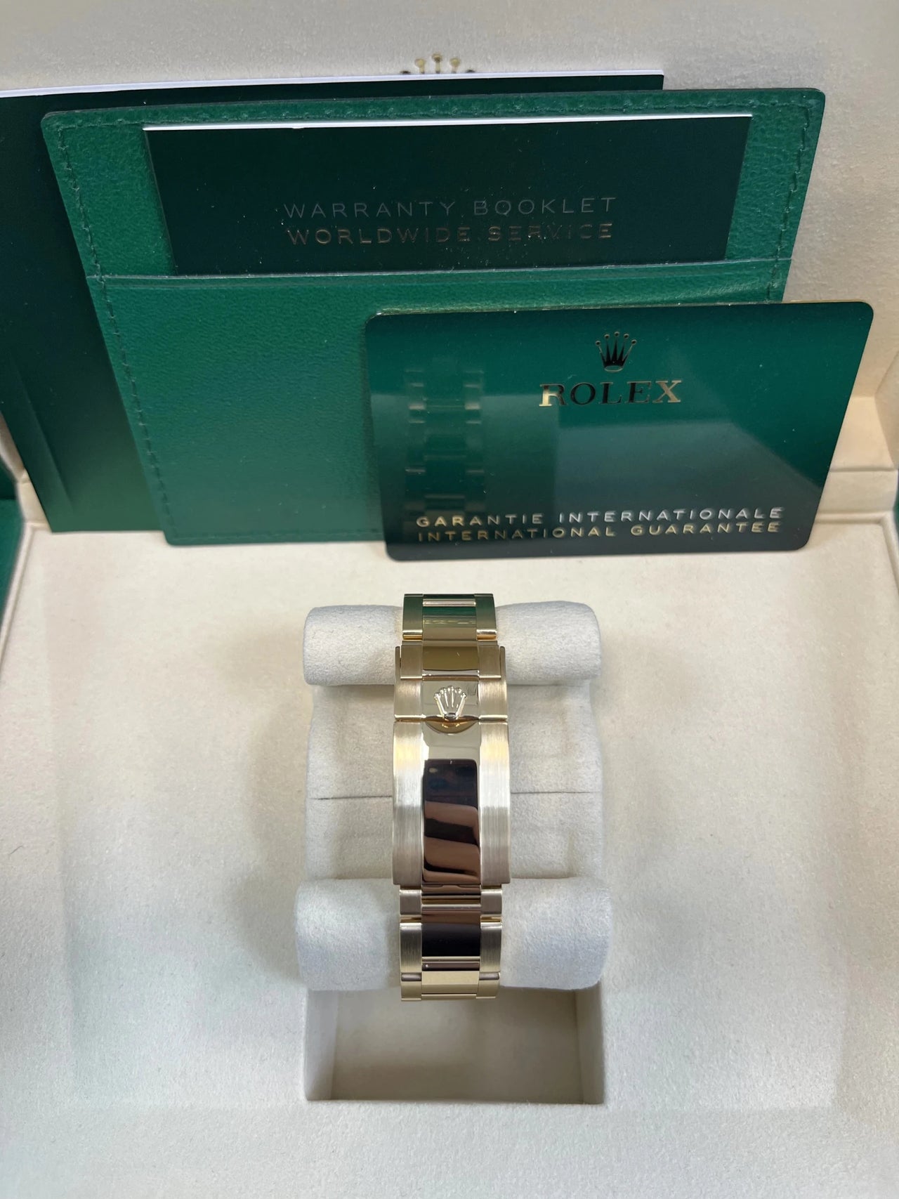 Rolex Yellow Gold Black And Champagne Index Dial Oyster Bracelet 126508 Paul Newman Dial - WatchesOff5thWatch