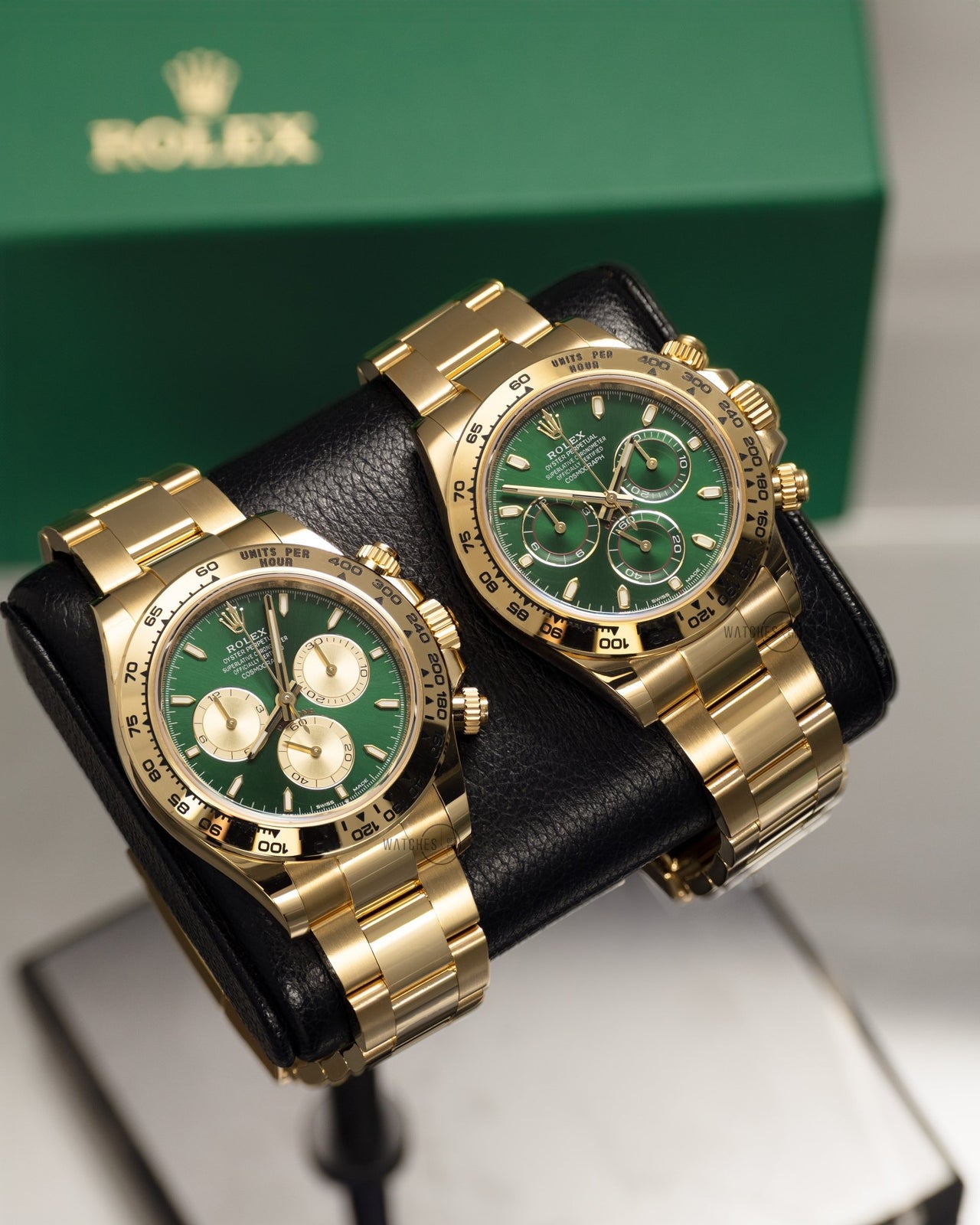 Rolex Yellow Gold Cosmograph Daytona New Release 2025 Green Dial Reference 126508 - WatchesOff5thWatch