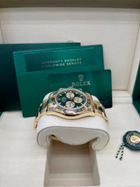 Thumbnail for Rolex Yellow Gold Cosmograph Daytona New Release 2025 Green Dial Reference 126508 - WatchesOff5thWatch