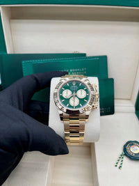 Thumbnail for Rolex Yellow Gold Cosmograph Daytona New Release 2025 Green Dial Reference 126508 - WatchesOff5thWatch
