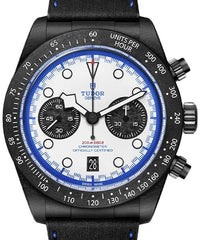 Thumbnail for Tudor Black Bay Chrono Carbon 25 42mm Carbon Fiber White Dial Fixed Bezel (Ref M79377KN - 0001) - WatchesOff5thWatch