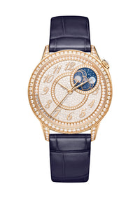 Thumbnail for Vacheron Constantin Égérie Moon Phase 37mm 18K 5N Pink Gold Diamond Paved Dial Diamond Bezel (Ref# 8006F/000R-B976) - WatchesOff5thWatch