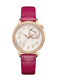 Thumbnail for Vacheron Constantin Égérie Self-Winding 35mm 18K Pink Gold Silver Opaline Dial Diamond Bezel (Ref# 4605F/000R-B496) - WatchesOff5thWatch