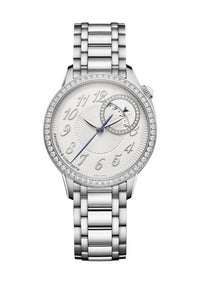 Thumbnail for Vacheron Constantin Égérie Self-Winding 35mm Stainless Steel Silver Opaline Dial Diamond Bezel Steel Bracelet (Ref# 4605F/110A-B495) - WatchesOff5thWatch