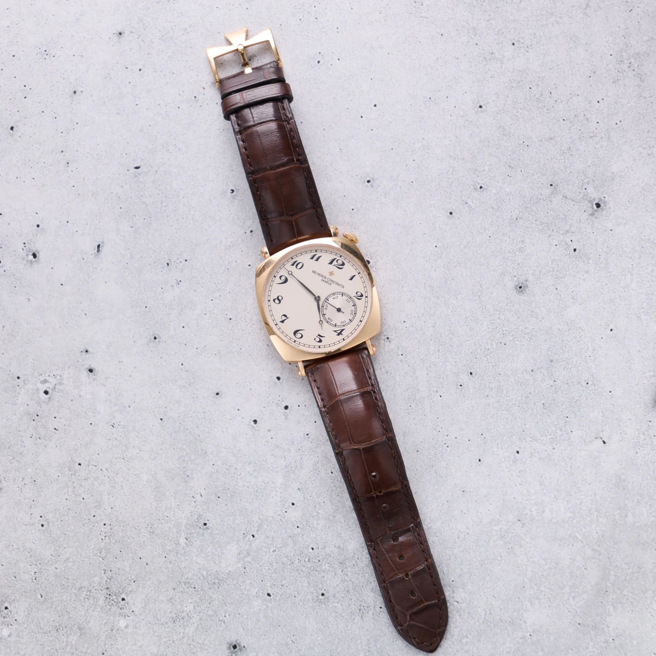 Vacheron Constantin Historiques American 1921 40mm 18K Pink Gold Silver Dial (Ref# 82035/000R-9359) - WatchesOff5thWatch