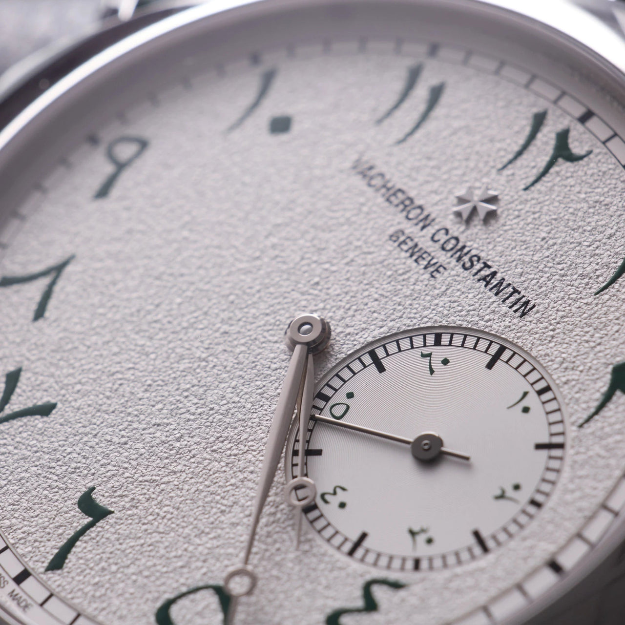 Vacheron Constantin Historiques American 1921 40mm Platinum Silver Eastern Arabic Dial (Ref# 82035/000P-H063) - WatchesOff5thWatch