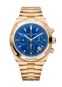 Thumbnail for Vacheron Constantin Overseas Chronograph 42.5mm 18K 5N Pink Gold Blue Dial (Ref 5520V/210R-B952) - WatchesOff5thWatch