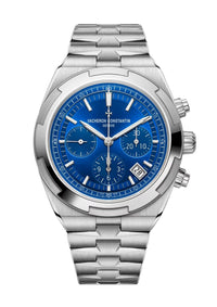 Thumbnail for Vacheron Constantin Overseas Chronograph 42.5mm Stainless Steel Blue Dial (Ref 5520V/210A-B148) - WatchesOff5thWatch