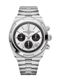 Thumbnail for Vacheron Constantin Overseas Chronograph 42.5mm Stainless Steel Silver Dial (Ref 5520V/210A-B686) - WatchesOff5thWatch
