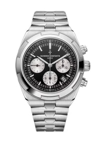 Thumbnail for Vacheron Constantin Overseas Chronograph 42.5mm Stainless Steel Black Dial Ref 5520V/210A-B481