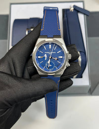 Thumbnail for Vacheron Constantin Overseas Dual Time Cardinal Points 41mm Titanium Blue Dial (Ref 7930V/210T - H074) - WatchesOff5thWatch