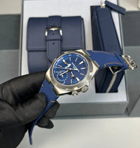 Thumbnail for Vacheron Constantin Overseas Dual Time Cardinal Points 41mm Titanium Blue Dial (Ref 7930V/210T - H074) - WatchesOff5thWatch