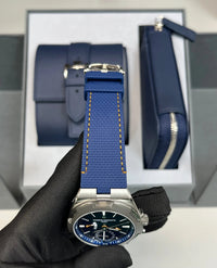 Thumbnail for Vacheron Constantin Overseas Dual Time Cardinal Points 41mm Titanium Blue Dial (Ref 7930V/210T - H074) - WatchesOff5thWatch