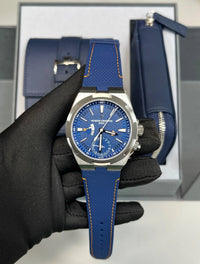 Thumbnail for Vacheron Constantin Overseas Dual Time Cardinal Points 41mm Titanium Blue Dial (Ref 7930V/210T - H074) - WatchesOff5thWatch