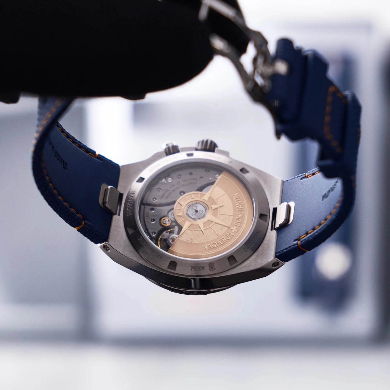 Vacheron Constantin Overseas Dual Time Cardinal Points 41mm Titanium Blue Dial (Ref 7930V/210T-H074) - WatchesOff5thWatch