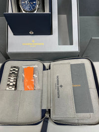 Thumbnail for Vacheron Constantin Overseas Dual Time Cardinal Points 41mm Titanium Blue Dial (Ref 7930V/210T - H074) - WatchesOff5thWatch