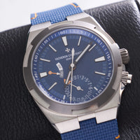 Thumbnail for Vacheron Constantin Overseas Dual Time Cardinal Points 41mm Titanium Blue Dial (Ref 7930V/210T-H074) - WatchesOff5thWatch