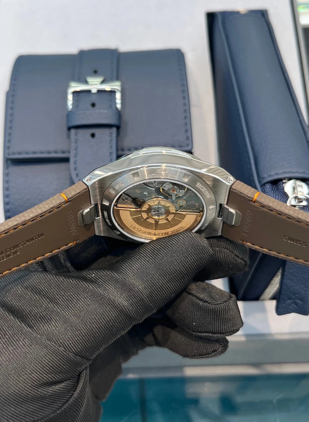 Vacheron Constantin Overseas Dual Time Cardinal Points 41mm Titanium Brown Dial (Ref 7930V/210T - H072) - WatchesOff5thWatch
