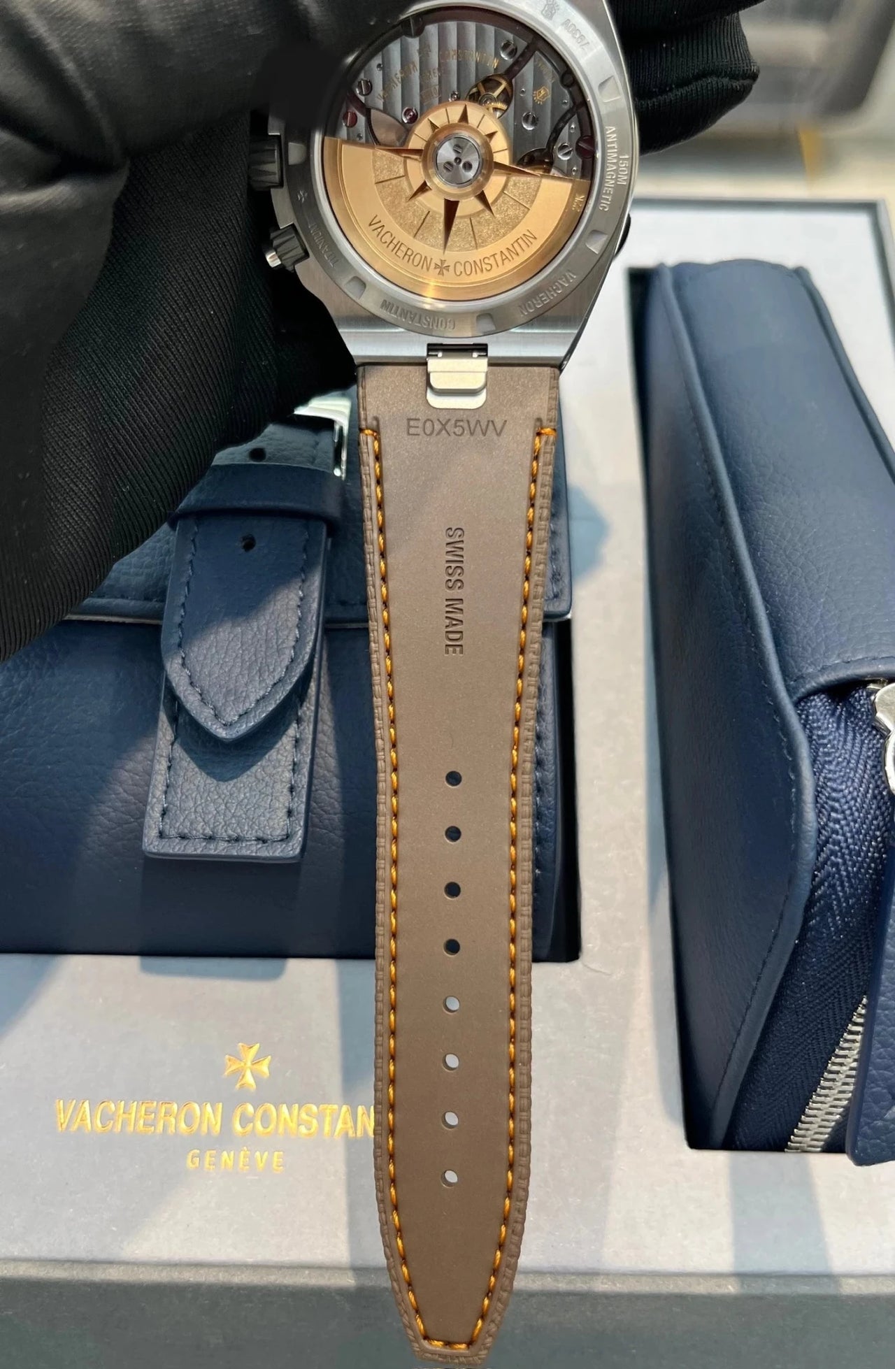 Vacheron Constantin Overseas Dual Time Cardinal Points 41mm Titanium Brown Dial (Ref 7930V/210T - H072) - WatchesOff5thWatch